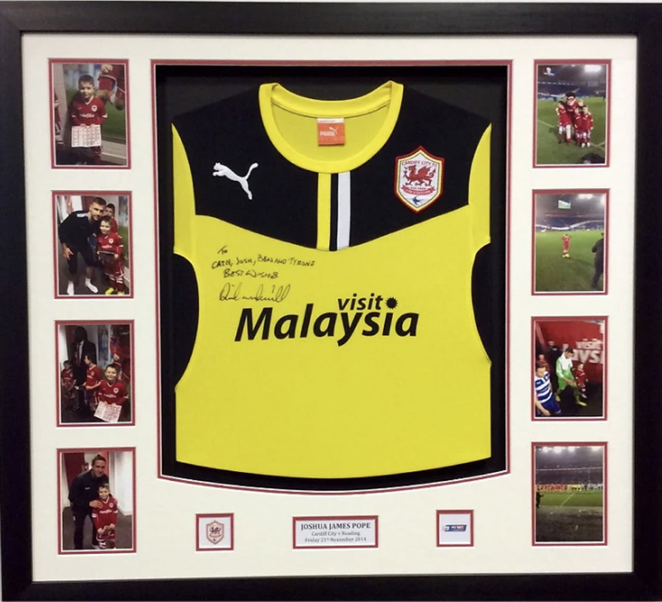 Sports Shirts & Memorabilia Framing in Cardiff