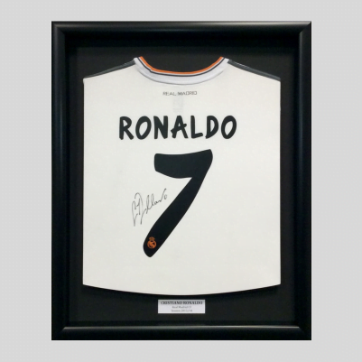 Planted Sports Shirt Framing in Cardiff with non-reflective glass