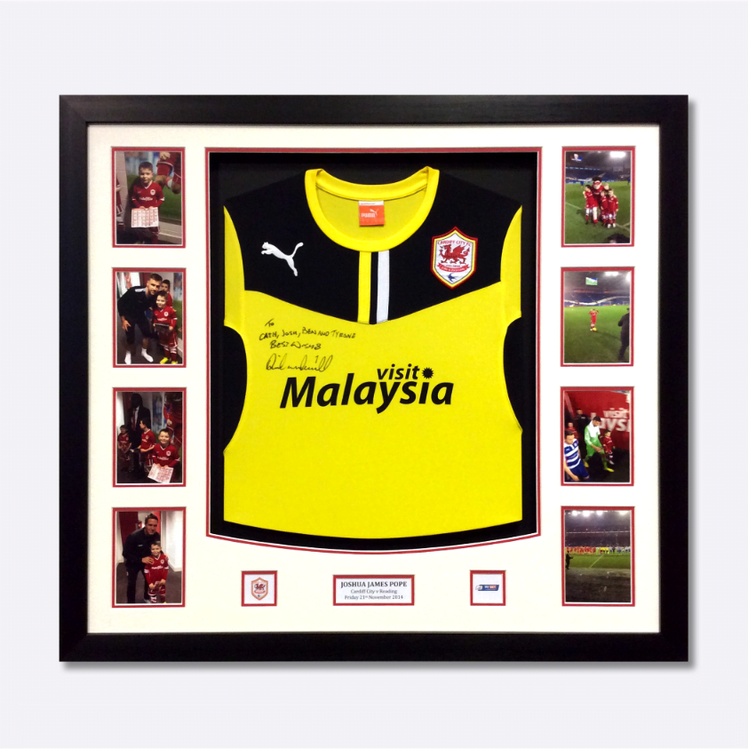 Sports Shirts & Memorabilia Framing in Cardiff