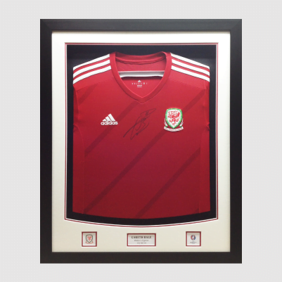 Front mounted Sports Shirts Framing in Cardiff